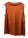 Boden Size 8 Orange Viscose Satin Round Neck Back button Sleeveless Top Orange / 8