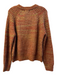 Evereve Size S Orange Acrylic Blend Knit Round Neck Long Sleeve Sweater Orange / S