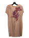 Yolanda Lorente Size S Orange & Pink Silk Short Sleeve Floral Cardigan Dress Set Orange & Pink / S