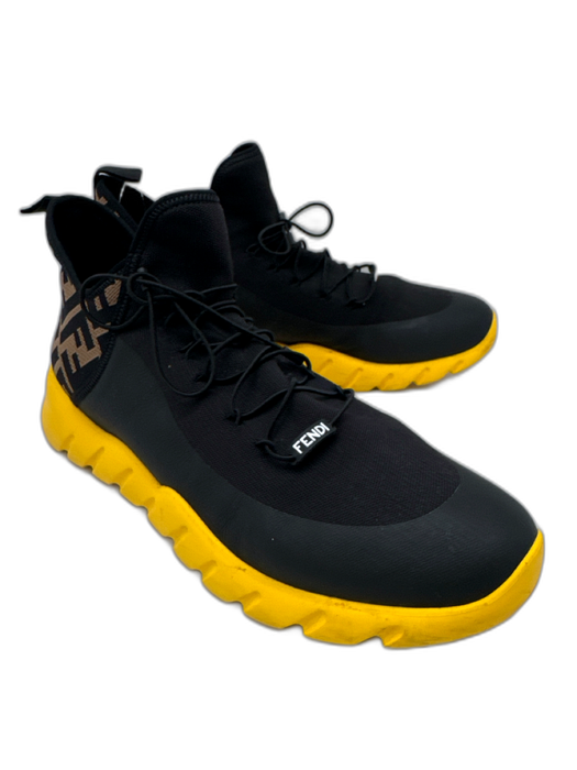 Fendi Shoe Size 12 AS IS Yellow & Black Synthetic Men's Shoes Yellow & Black / 12