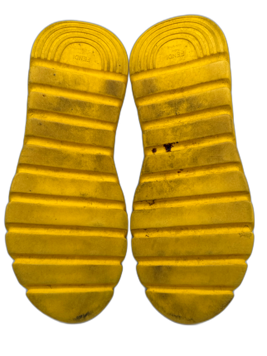 Fendi Shoe Size 12 AS IS Yellow & Black Synthetic Men's Shoes Yellow & Black / 12