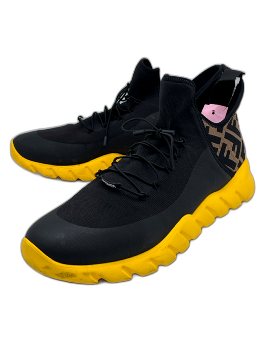 Fendi Shoe Size 12 AS IS Yellow & Black Synthetic Men's Shoes Yellow & Black / 12