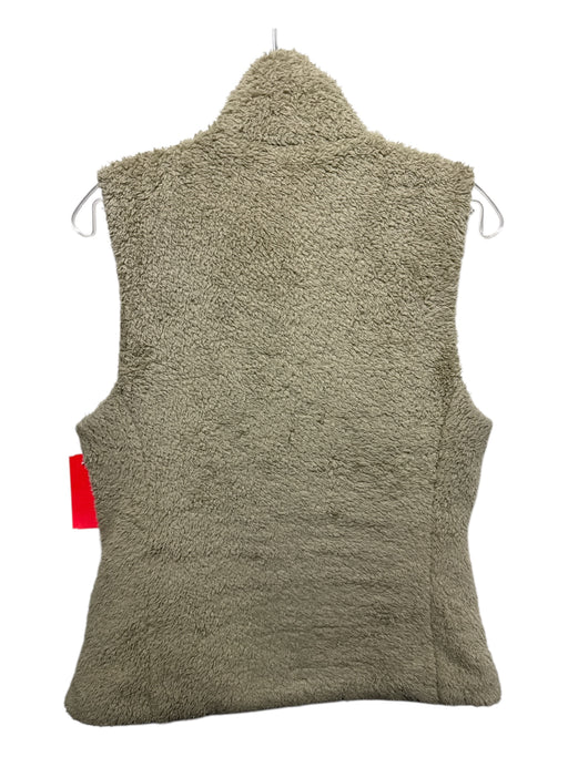 Patagonia Size L Beige Polyester Zip Front Pockets Fleece Vest Beige / L