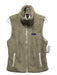 Patagonia Size L Beige Polyester Zip Front Pockets Fleece Vest Beige / L