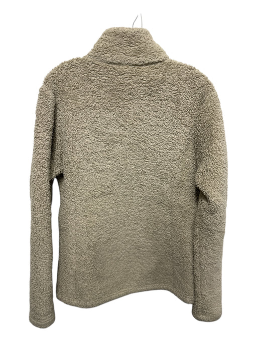Patagonia Size L Beige Polyester Fleece 1/4 Zip Pullover Sweater Beige / L