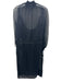 Rag & Bone Size Small Black Long Sheer Sleeves Ruffles Mock Neck Ribbed Dress Black / Small