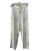 Vince Size S White Linen Blend Button & Zip High Rise Tapered Side pockets Pants White / S