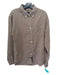 Rails Size M Brown Cotton Blend Collared Button Up Long Sleeve Breast Pocket Top Brown / M