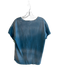 Sundry Size 2 Blue 100% Cotton Distressed Stiching Bleach Dye Relaxed Top Blue / 2
