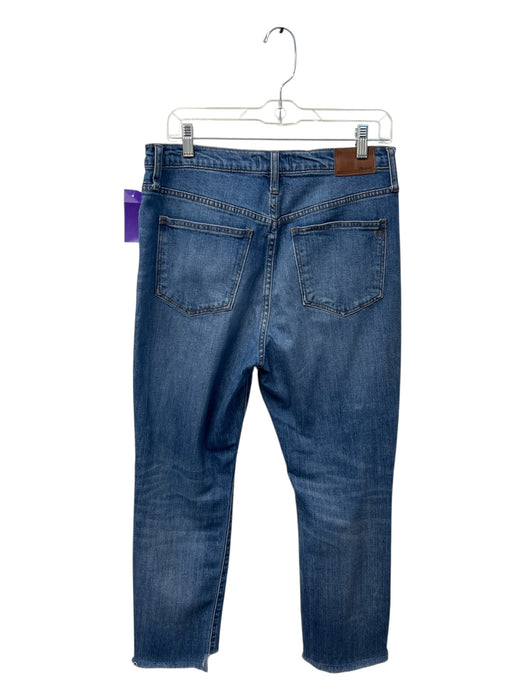 Madewell Size 28 Med Light Wash Cotton Blend High Rise Slim Fit Boyfriend Jeans Med Light Wash / 28
