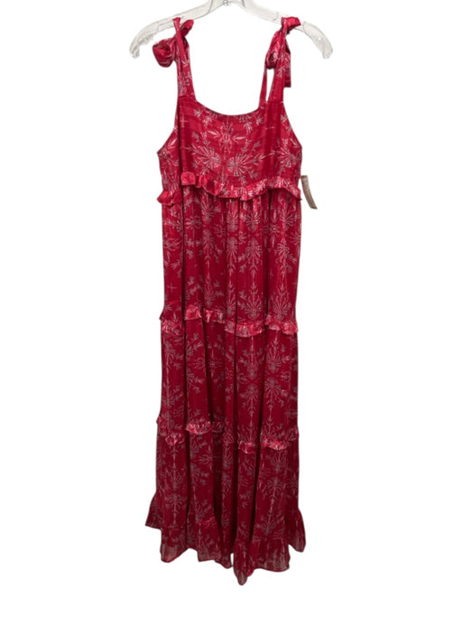 Sabina Musayev Size M red, gold, multi Polyester Sleeveless Tie Shoulder Dress red, gold, multi / M