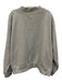 Parke Size Est L/XL Heather Gray Cotton Mock Neck Logo Reversible Sweatshirt Heather Gray / Est L/XL