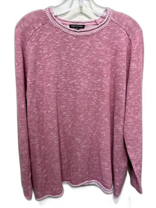 Eileen Fisher Size XS Blush Pink Linen & Cotton Long Sleeve Knit Sweater Blush Pink / XS