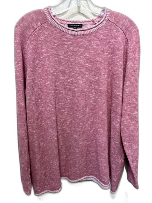 Eileen Fisher Size XS Blush Pink Linen & Cotton Long Sleeve Knit Sweater Blush Pink / XS
