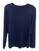 Eileen Fisher Size M Navy Blue Viscose Blend Long Sleeve T Shirt Top Navy Blue / M