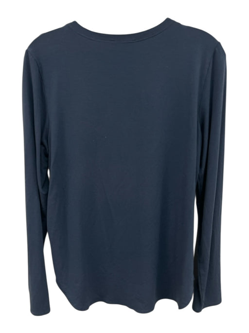 Eileen Fisher Size M Blue Viscose Blend Long Sleeve T Shirt Top Blue / M