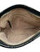 Brahmin Black Leather Patent Croc Embossed Zip Top Shoulder Bag Black