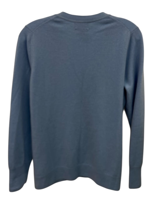 Pure Collection Size 12 Blue Cashmere Long Sleeve Cardigan Knit Sweater Blue / 12