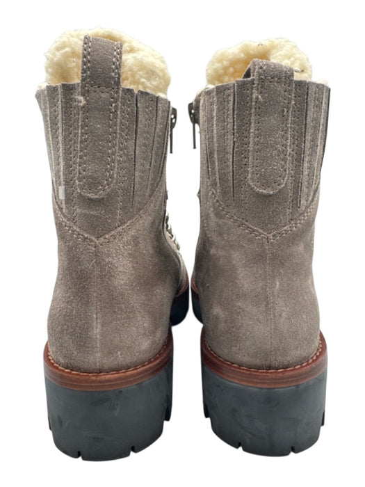 Jeffrey Campbell Shoe Size 7.5 Brown & White Leather Shearling Lined Boots Brown & White / 7.5