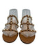 FS/NY Shoe Size 7B Brown Leather Stud Detail Open Toe Sandals Brown / 7B