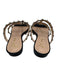 FS/NY Shoe Size 7B Black Leather Stud Detail Open Toe Sandals Black / 7B