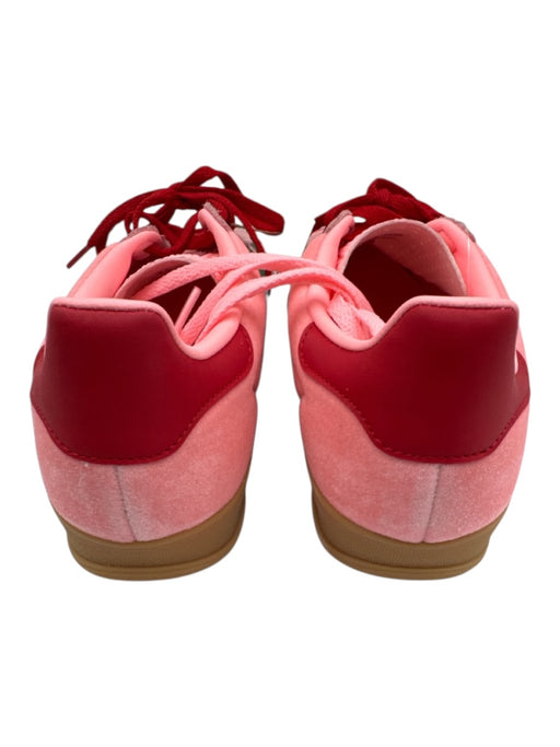 Adidas Shoe Size 7.5 Pink, Green & Red Synthetic Lace Up Mixed Fabric Shoes Pink, Green & Red / 7.5