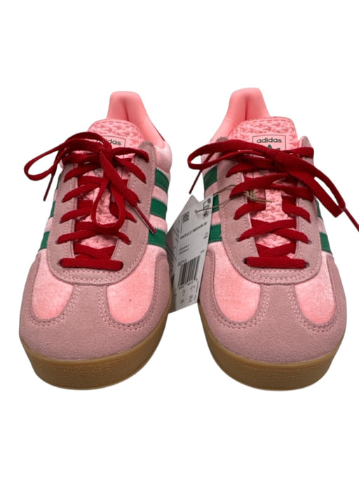 Adidas Shoe Size 7.5 Pink, Green & Red Synthetic Lace Up Mixed Fabric Shoes Pink, Green & Red / 7.5