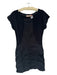 Wearables Size S Black Cotton Cap Sleeve Rouched Dress Black / S