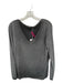 Made In Italy Size M/L Charcoal Viscose Blend Metallic Trim Long Sleeve Sweater Charcoal / M/L