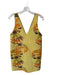 Haus Alkire Size 2 Yellow & Orange Silk jaquard Flowers Sleeveless Shift Dress Yellow & Orange / 2