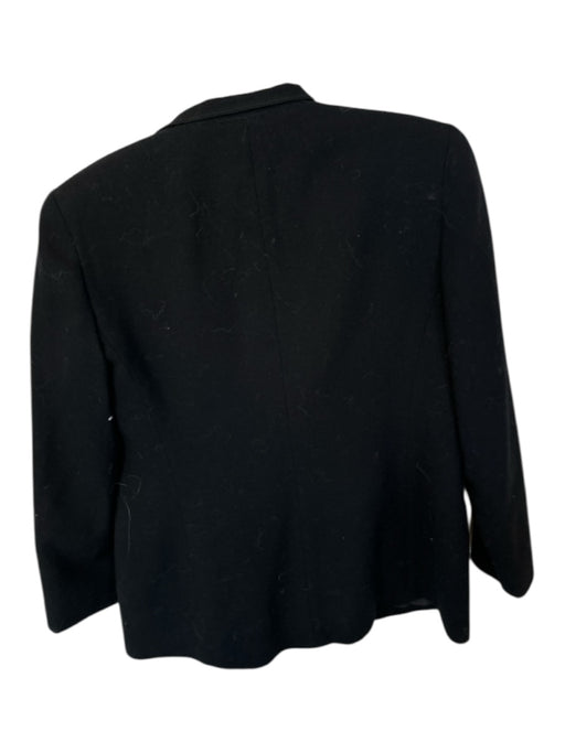 Christian Dior Size 6P Black Wool Long Sleeve Buttons Blazer Black / 6P