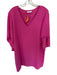 Anna Cate Size Est M Pink Polyester Batwing V Neck Dress Pink / Est M