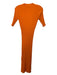 Frame Size XS Orange Viscose Blend Ribbed Round Neck Short Sleeve Dress Orange / XS