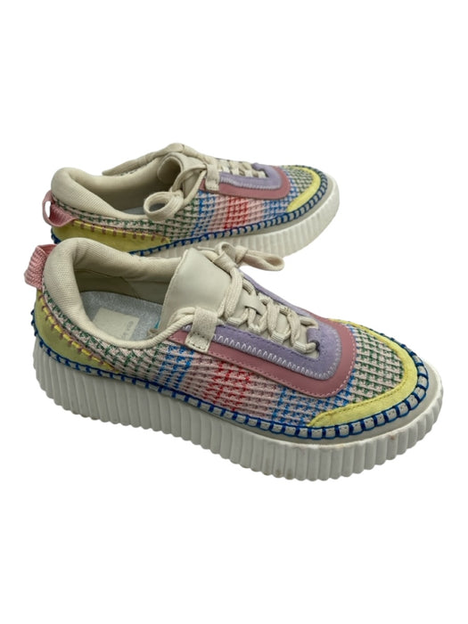 Dolce Vita Shoe Size 7.5 White & Multi Synthetic round toe Woven Sneakers White & Multi / 7.5