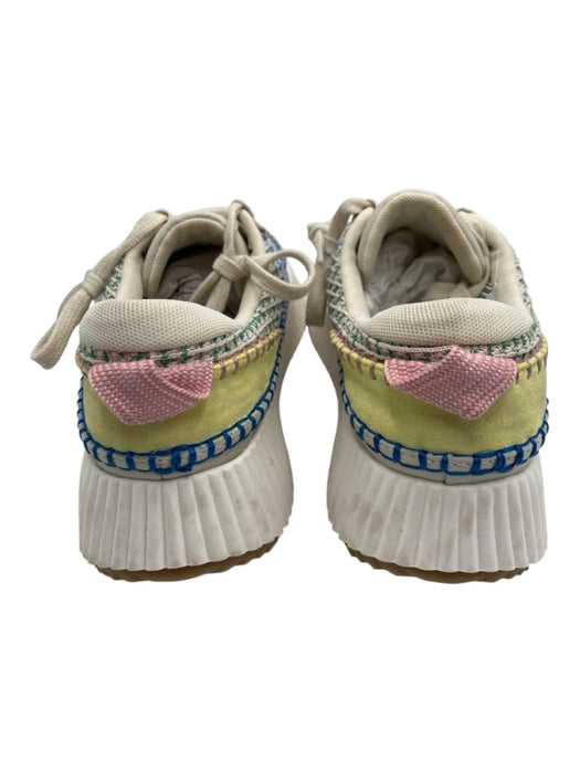 Dolce Vita Shoe Size 7.5 White & Multi Synthetic round toe Woven Sneakers White & Multi / 7.5