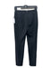 Tibi Size XS/S Black Polyester Blend Ankle Slit Front Seam Back Zip Pants Black / XS/S