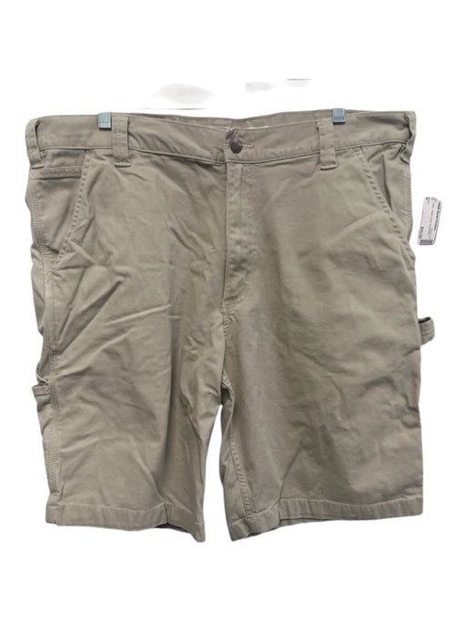 Carhartt Size 38 Beige Cotton Solid Cargo Men's Shorts Beige / 38