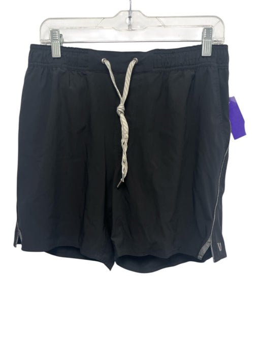 Vuori Size L Black Polyester Blend Solid Athleisure Men's Shorts Black / L