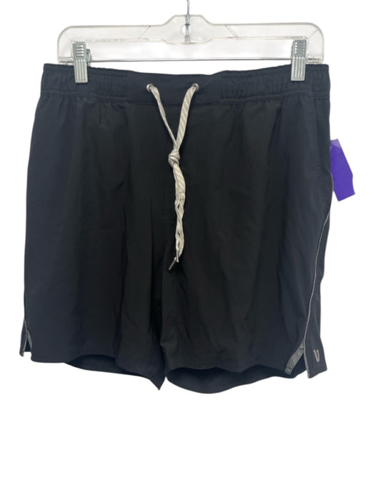 Vuori Size L Black Polyester Blend Solid Athleisure Men's Shorts Black / L