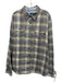 Marmot Size XXL Beige & Multi Color Cotton Blend Plaid Men's Long Sleeve Shirt Beige & Multi Color / XXL