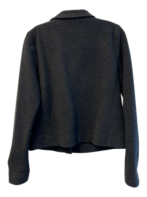 Lilla P Size M Charcoal Polyester Long Sleeve Side Zip Copper Hardware Jacket Charcoal / M