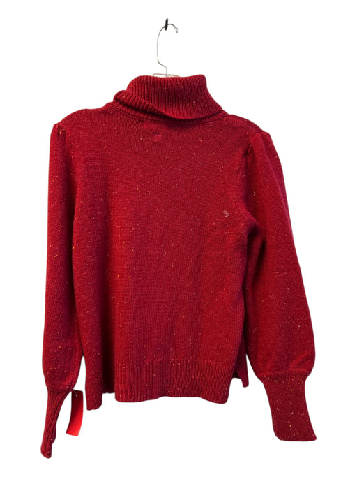 Tyler Boe Size S Red Acrylic Knit Long Sleeve turtle neck Top Red / S