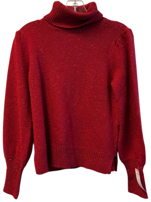 Tyler Boe Size S Red Acrylic Knit Long Sleeve turtle neck Top Red / S