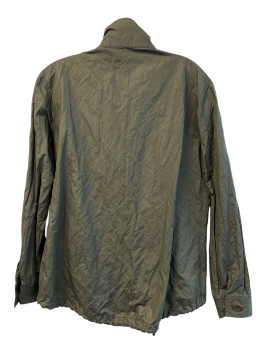 Elliot Lauren Size 4 Green Polyester Drawstring Waist Snap Closure Jacket Green / 4