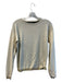 Elliot Lauren Size XS Black & White Cotton Long Sleeve Round Neck Gold Trim Top Black & White / XS