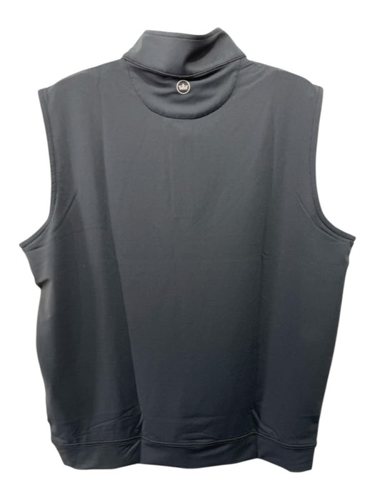 Peter Millar NWT Size L Black Polyester Solid Men's Vest Black / L