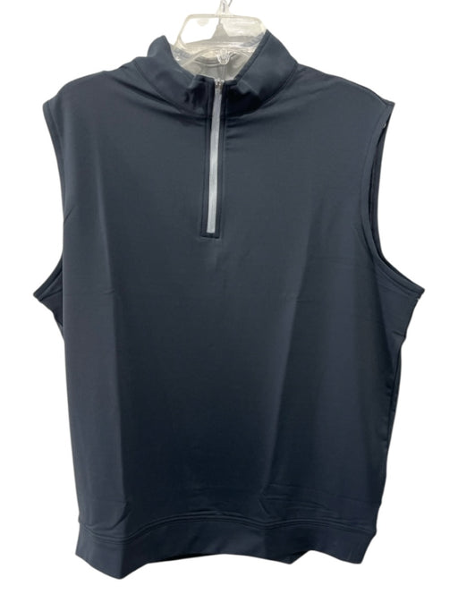 Peter Millar NWT Size L Black Polyester Solid Men's Vest Black / L