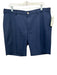 Peter Millar Size 35 Blue Synthetic Solid Khakis Men's Shorts Blue / 35