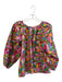 Flora Bea Size XS Pink & Multi Cotton Balloon Sleeve Shapes Key hole Top Pink & Multi / XS