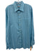 Peter Millar Size L Light Blue & Navy Cotton Plaid Grid Men's Long Sleeve Shirt Light Blue & Navy / L